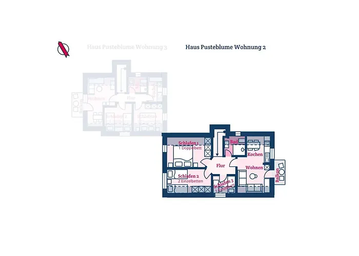 דירה Haus Pusteblume 2